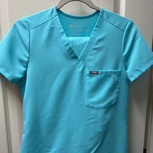 FIGS NEON BLUE SCRUB SET